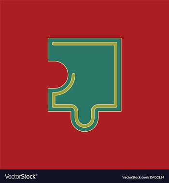 Puzzle piece vector image