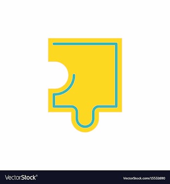 Puzzle piece vector image