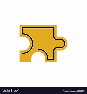 Puzzle piece vector image
