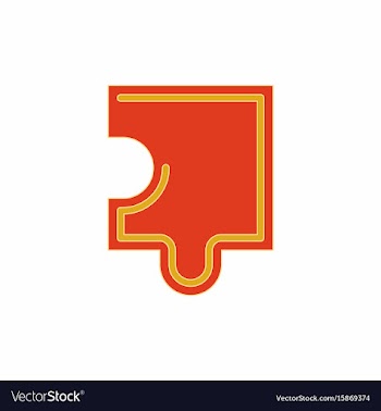 Puzzle piece vector image