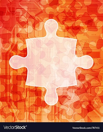 Puzzle vector image