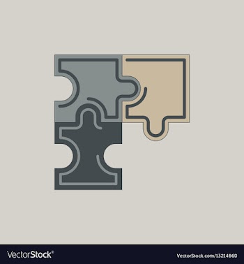 Puzzles vector image