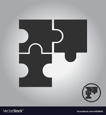 Puzzles vector image