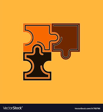 Puzzles vector image