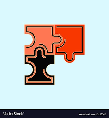 Puzzles vector image