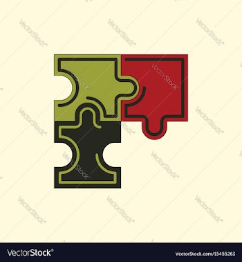 Puzzles vector image