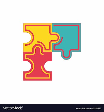Puzzles vector image