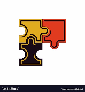 Puzzles vector image