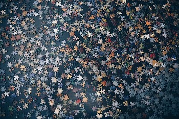 Puzzlie Pieces From Above