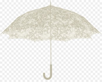 Puzznic Beige Angle Pattern - White umbrella 