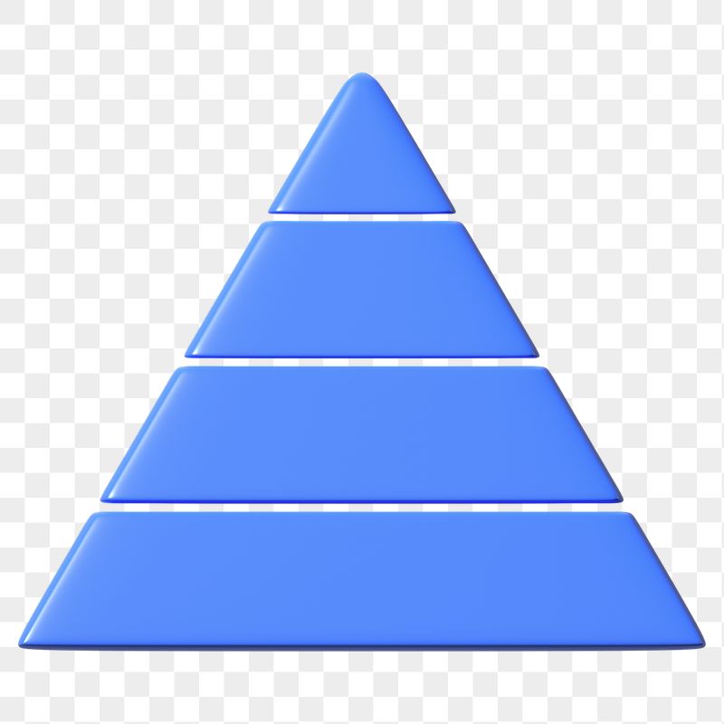 Pyramid graph png sticker, 3D | Free PNG - rawpixel
