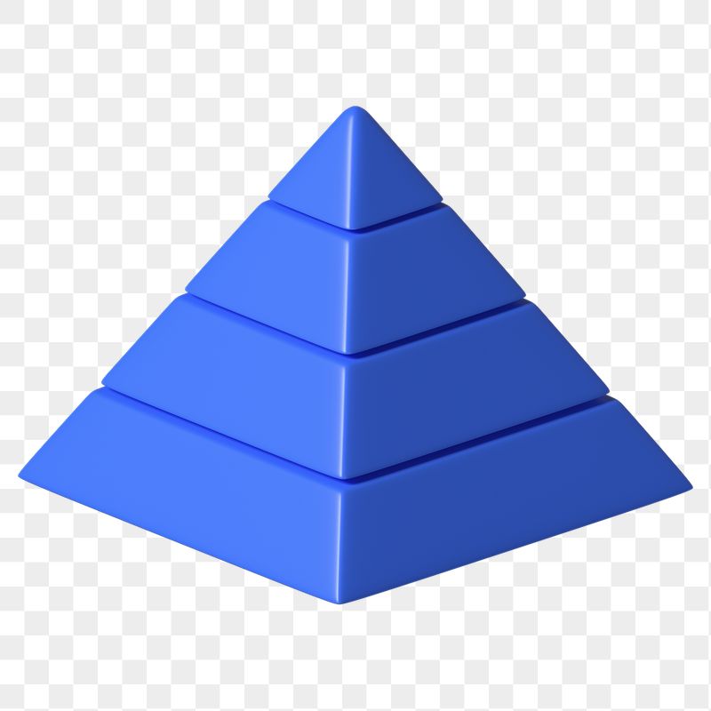Pyramid graph png sticker, 3D | Free PNG - rawpixel