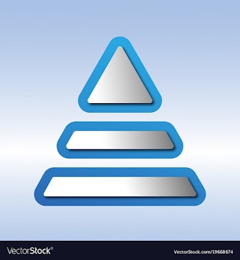 Pyramid infographic vector image