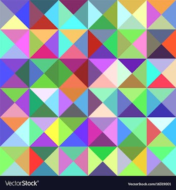 Pyramid pattern background - mosaic from triangles vector image