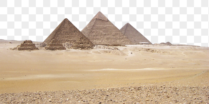 Pyramids desert png border, Egypt | Free PNG - rawpixel