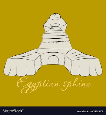 Pyramids in the desert vector image