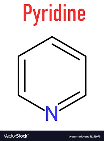 pyridine molecule skeletal formula