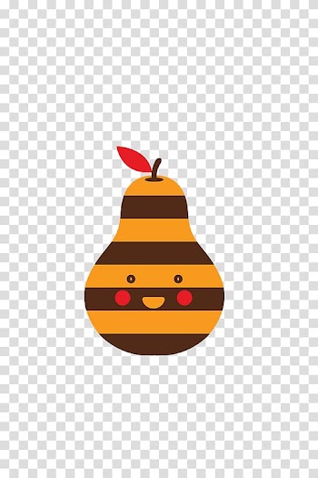 Pyrus xd7 bretschneideri Cartoon Illustration, Color cartoon pear transparent background PNG clipart