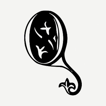 Q letter drawing, vintage illustration | Free PSD - rawpixel