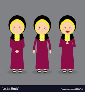 qatar character with various expression