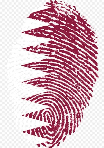 Qatar, Fingerprint, Flag Of Qatar, Red, Pink PNG