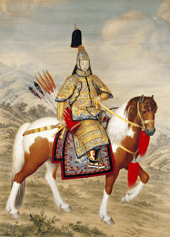 Qianlong emperor in ceremonial armour | Free Photo Illustration - rawpixel