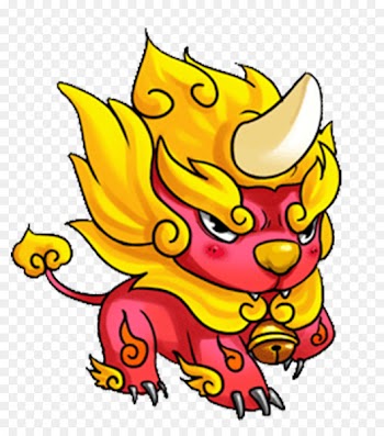 Qilin Cartoon Lion dance Dragon dance - Creative cartoon unicorn 