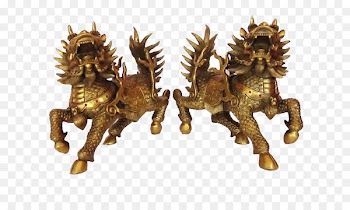 Qilin Copper Bronze Pixiu u0634u06ccu0621 u0645u0641u0631u063au06cc - One pair unicorn creative 