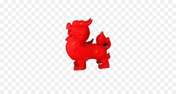 Qilin Pixiu Icon - Kirin auspicious model switch ruby ​​ceramic patterns 