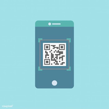 QR code graphic on the mobile phone | Free stock vector - 251159