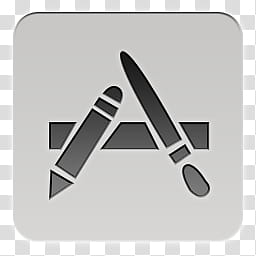 Quadrates Extended, square gray frame with two paintbrush illustration transparent background PNG clipart