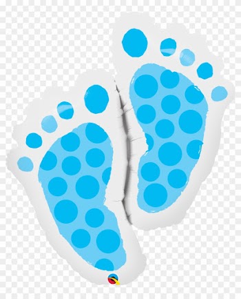 Qualatex 35 Inch Supershape Foil Balloon - Baby Feet