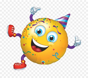 Qualatex 38" shape Smiley Party Guy Foil Balloon Emoticon - smiley 