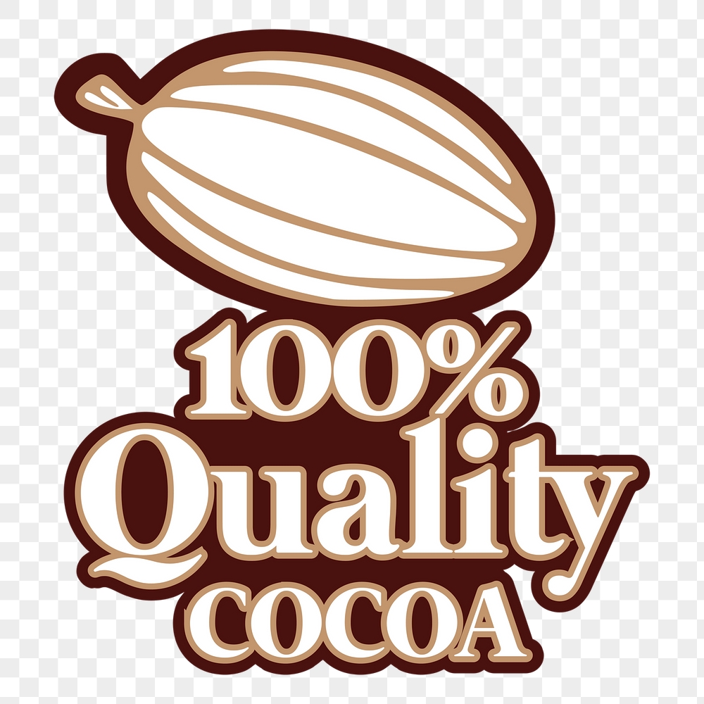Quality cocoa png typography sticker, | Free PNG - rawpixel