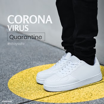 Quarantine during coronavirus pandemic social banner template vector | Free  vector - 2307518