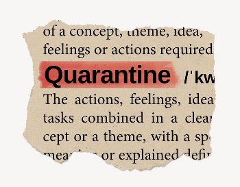 Quarantine ripped dictionary, editable word | Free PSD - rawpixel