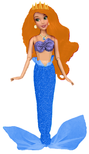 Queen Athena (Ariel's mother) OOAK Custom doll (The Little Mermaid ...