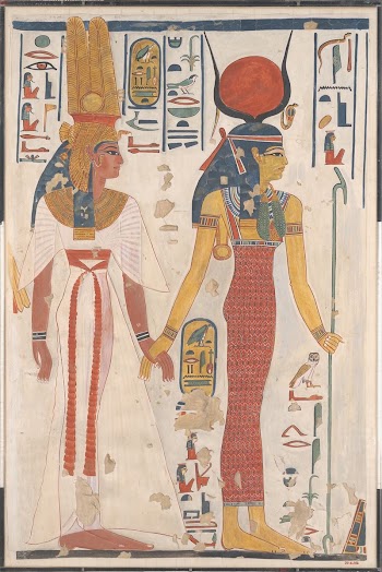 Queen Nefertari being led by Isis | Free Photo - rawpixel