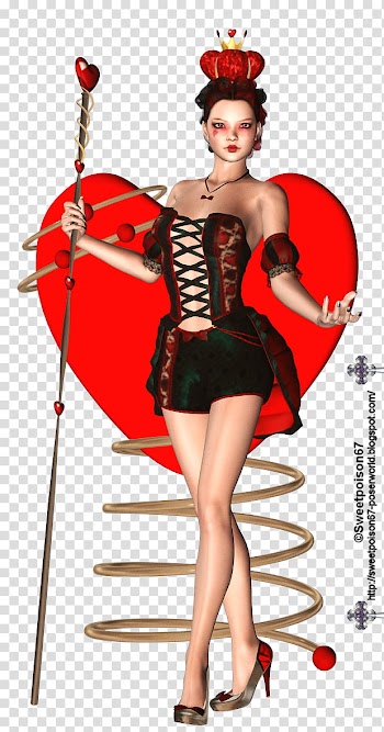 Queen Of Hearts Kim  transparent background PNG clipart