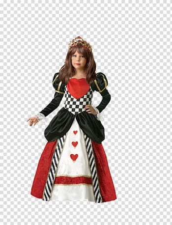 Queen of Hearts Red Queen Costume Tutu Child, child transparent background PNG clipart