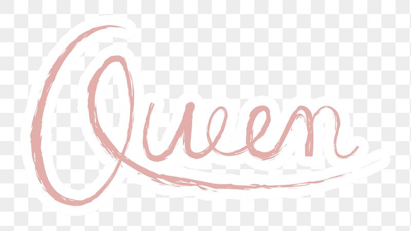 Queen png word sticker typography, | Free PNG - rawpixel