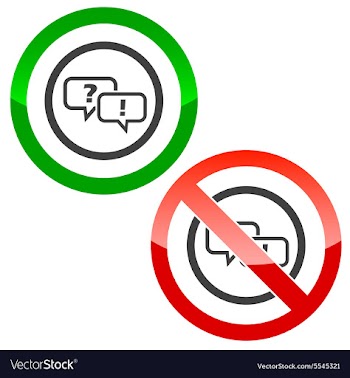 Question answer permission signs vector image