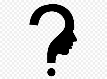 Question mark Human head Symbol - Thinking person 