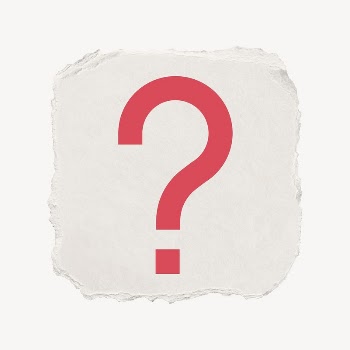Question mark icon, ripped paper | Free PSD - rawpixel