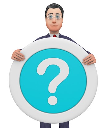  Question Mark Indicates Business Person And Board 3d Rendering 