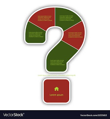 Question mark infographic report template made vector image