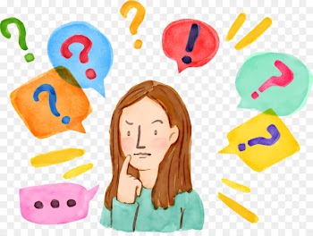 Question Study skills Learning Information Business - Watercolor character thinking process 