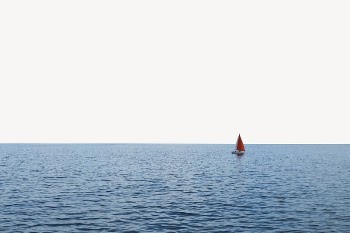 Quiet ocean border, nature photo | Free PSD - rawpixel