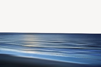 Quiet ocean border, nature photo | Free PSD - rawpixel
