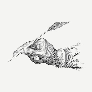 Quill writing drawing clipart, studying | Free PSD - rawpixel